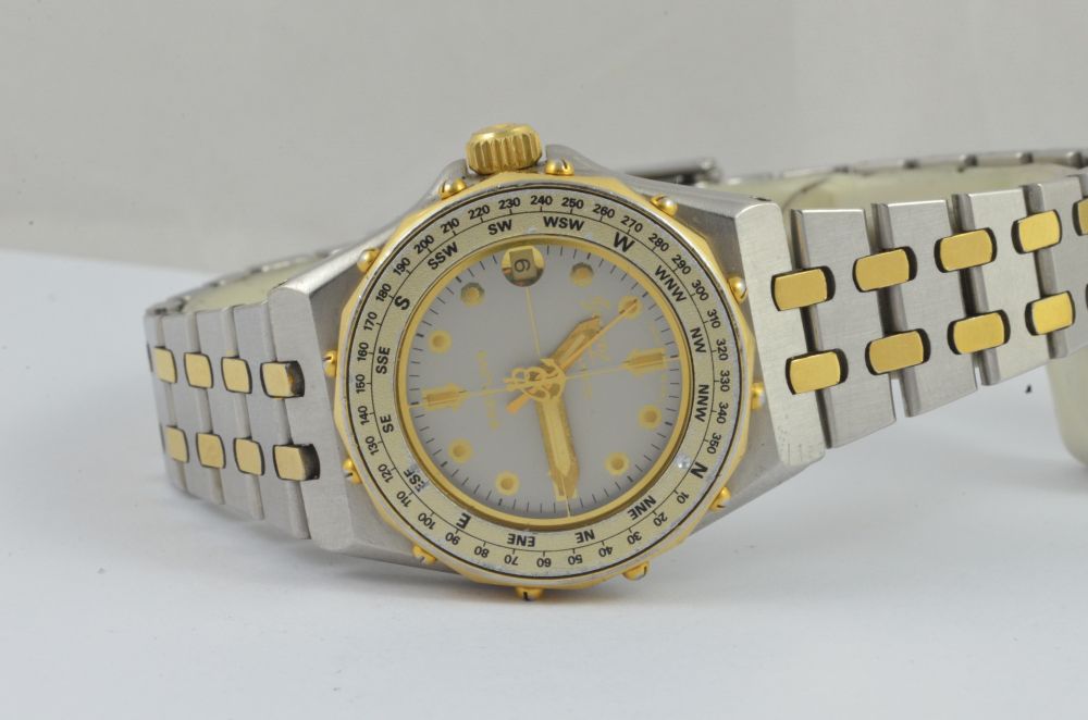 Breitling Tabarly Women's Watch 80790 Quartz 1 3/32in Blacksteel