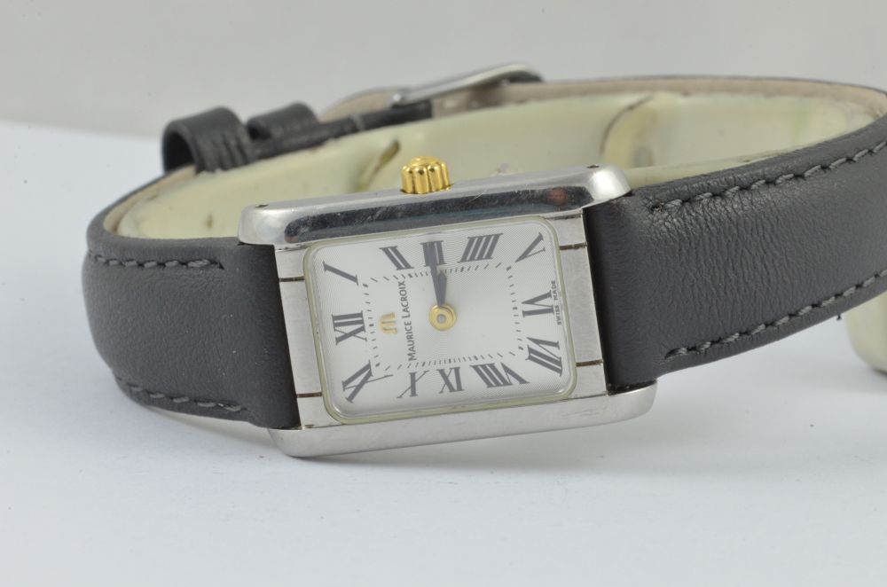 MAURICE LACROIX MIROS 59744 DAMEN UHR STAHL GOLD SCHONER ZUSTAND ARMBANDUHR QUAR Uhrenatelier Halle