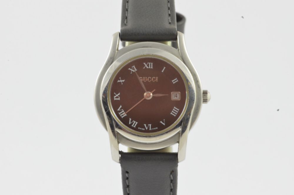 Gucci Women's Watch Steel 1 3/32in 2 Quarz Vintage Nice