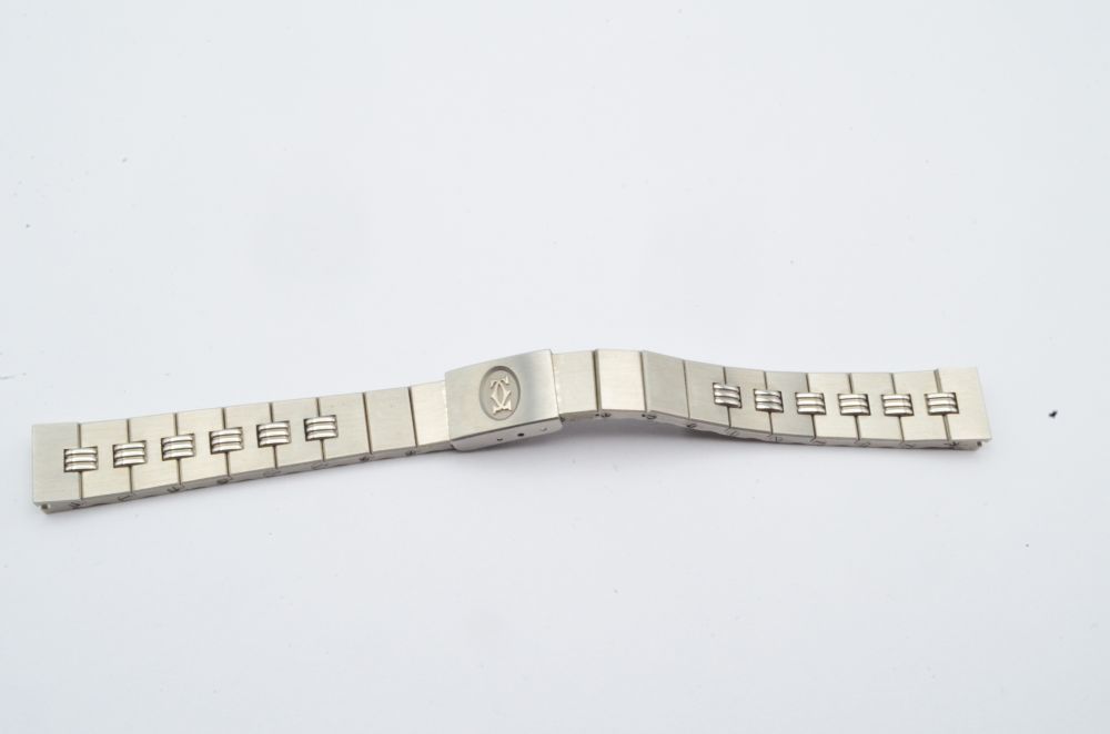 CARTIER SANTOS VINTAGE STAHL ARMBAND 12MM RAR TOP ZUSTAND