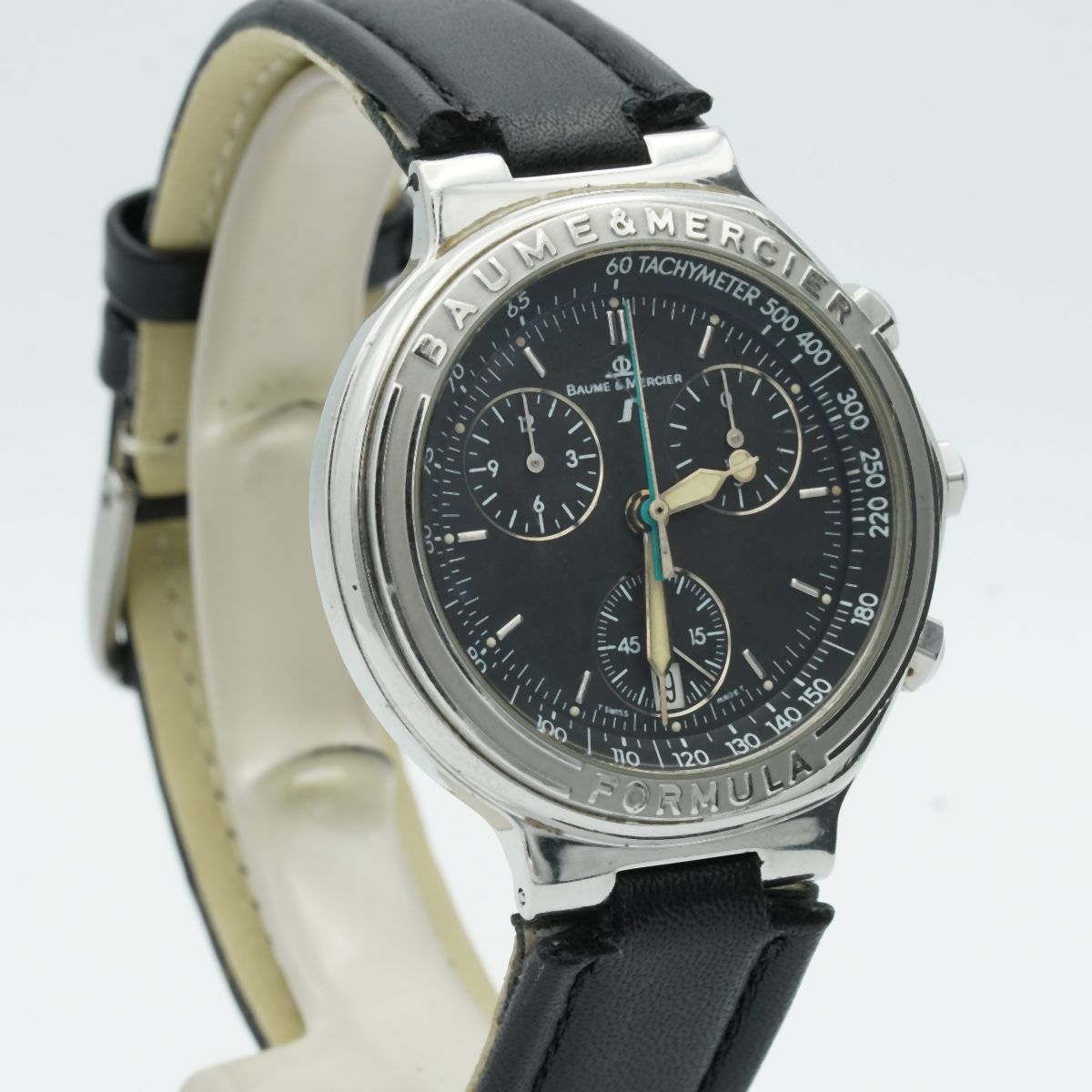 BAUME & MERCIER FORMULA CHRONO HERREN UHR 38MM QUARZ ARMBANDUHR  