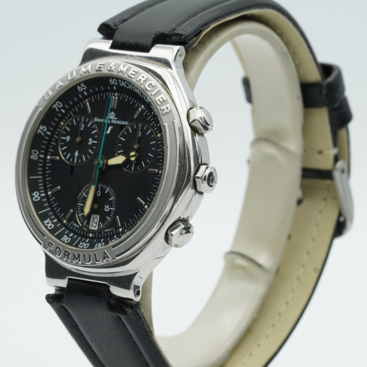 BAUME & MERCIER FORMULA CHRONO HERREN UHR 38MM QUARZ ARMBANDUHR  