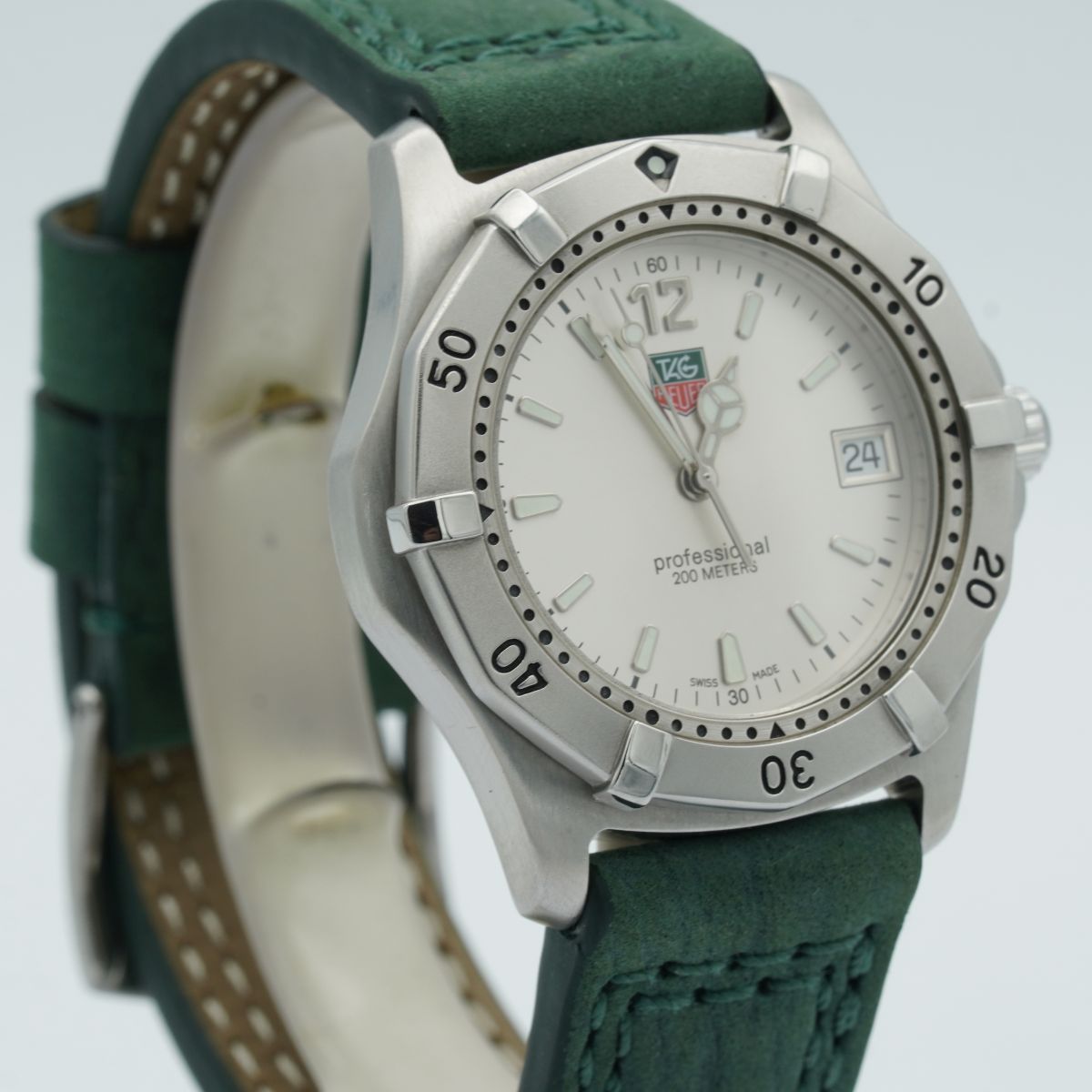 Tag Heuer Professional WG1112-KO Edelstahl 35 mm Quarzuhr *gebraucht
