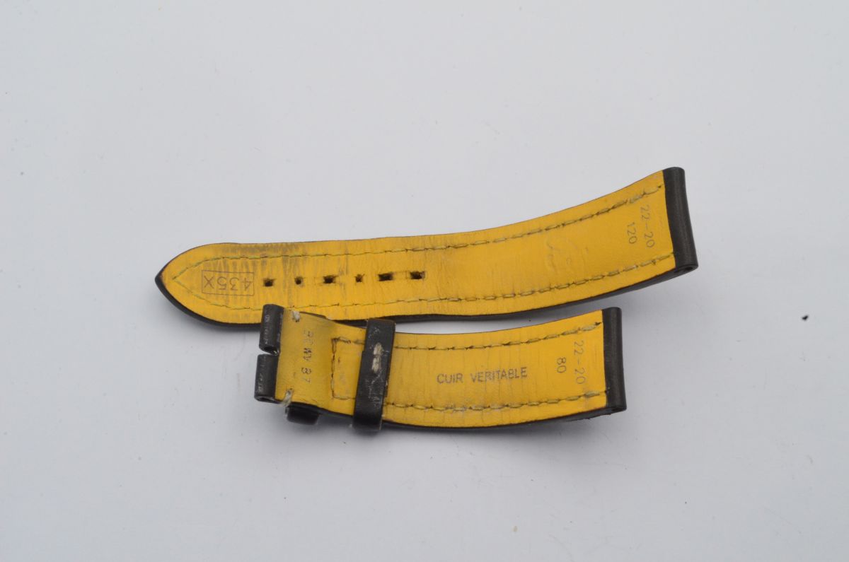 BREITLING KALBS LEDER ARMBAND BAND 22MM 22-20 FÜR