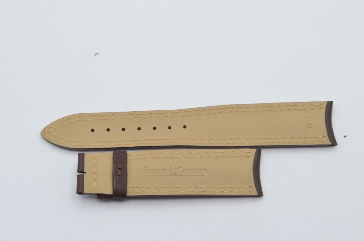 Jaeger Lecoultre Leather Strap 18Mm For Buckle 16Mm Brown New 18